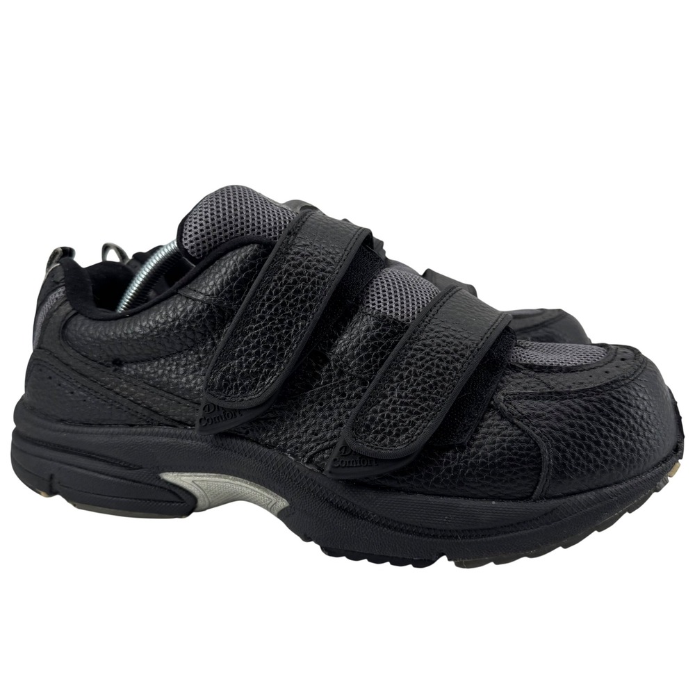 Dr. Comfort Winner X-Depth Sneakers Mens 12 XW Black Leather Therapeutic 7710
